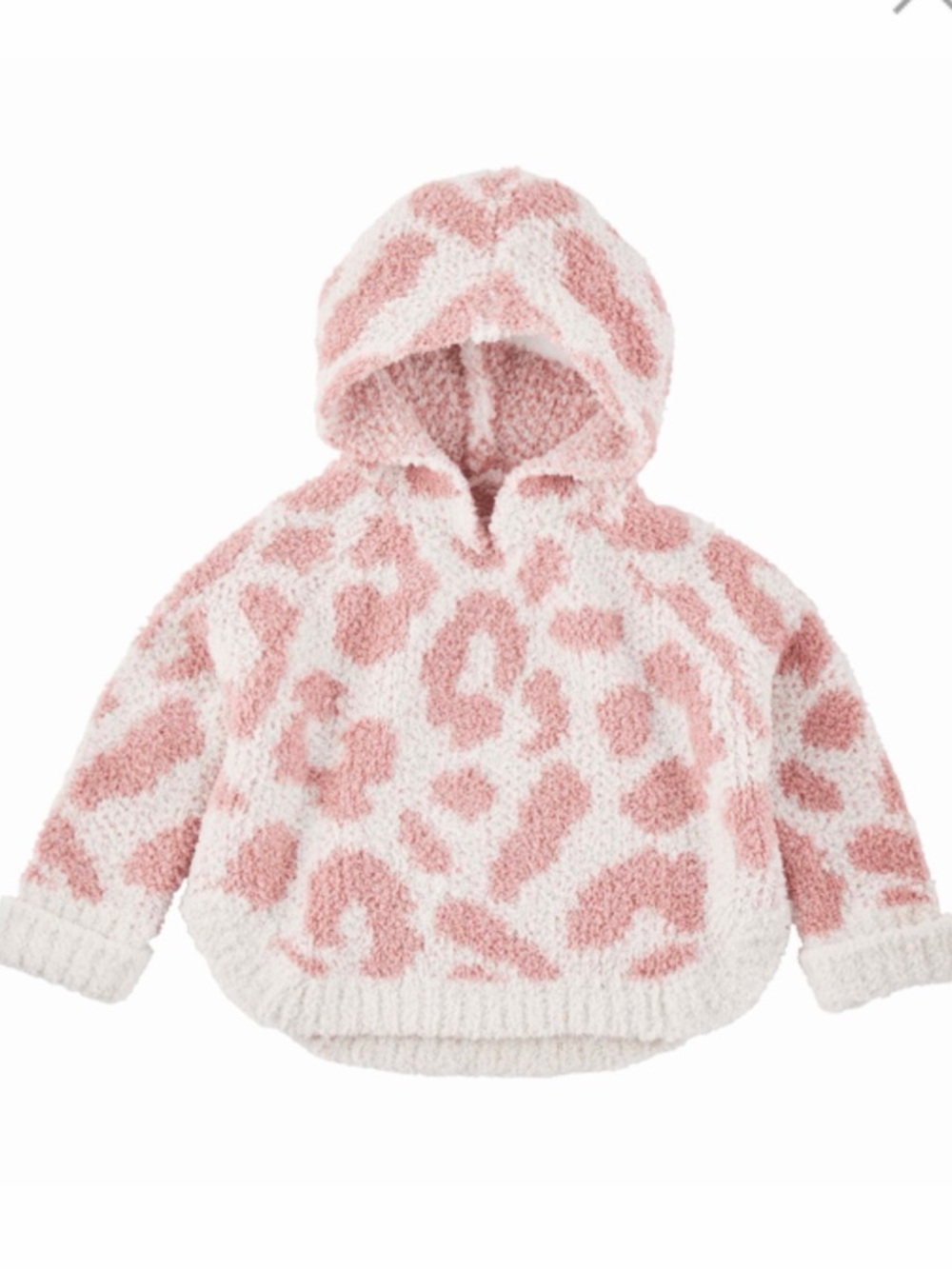 MUDPIE CHENILLE LEOPARD TODDLER PONCHO - size 4T-5T